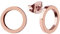 Ohrstecker Set Roségold für Damen - drei roségoldene, hautverträgliche Stecker Ohrringe I Ohrschmuck mit 18 Karat Vergoldung