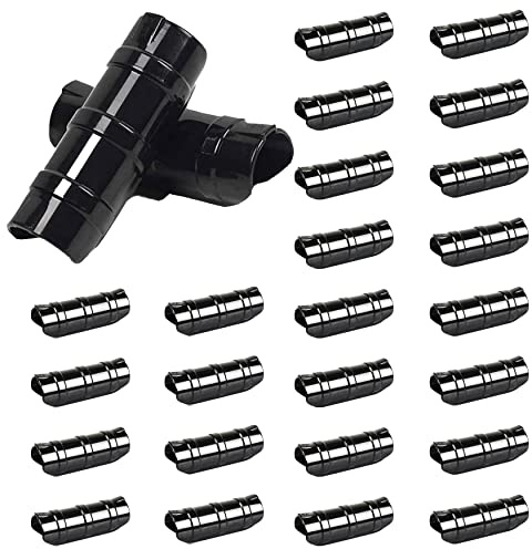 60PCS Greenhouse Clips 1 1/4 Inch Greenhouse Clamps Black Plastic Clamps
