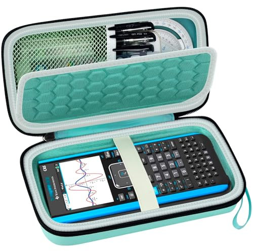 PAIYULE Tasche kompatibel mit Texas Instruments TI-Nspire CX II/TI Nspire CX/TI-NSPIRE CX-II T CAS/TI-84 Plus/TI-83 Plus CE Farbgrafikrechner, Aufbewahrungshalter, hellgrün (nur Box)
