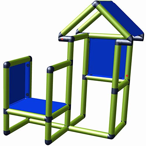 Move and stic Spielcenter Alexa Spielhaus und Motoriktrainer apfelgrün blau 0616