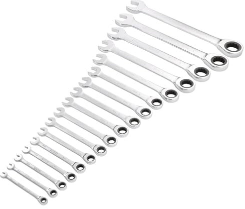 Draper 27691 HI-TORQ Metric Ratchet Combination Spanner Set (17 Piece)