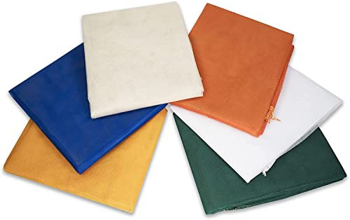 21 Shop® Tenda Zanzariera con Anelli Porta Ingresso da Esterno Balcone Tinta Unita Fantasia Misura 150x250 cm (Arancio)