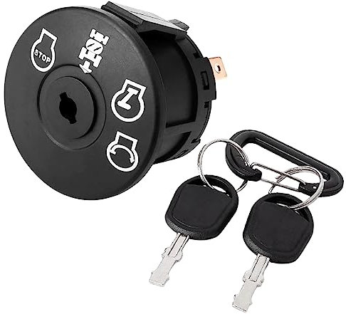 Rasenmäher Traktor Zündschalter mit 4 Positionen und 7 Terminals kompatibel mit AYP, Husqvarna, Craftsman, MPN, Delta, Poulan, Ariens, MTD, Snapper und mehr, 532193350 193350 33457