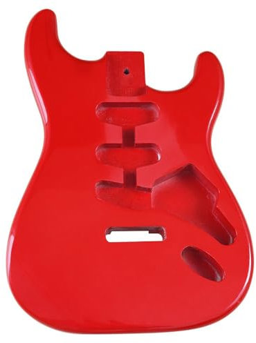 E-Gitarrenkörper für Fender Strat Stratocaster Gitarre Zubehör DIY Gitarrenkörper Pappel SSS Rot