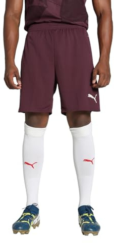 PUMA Herren Manchester City Fußball Shorts 2024/25 - Burgunderrot - Größe: XL