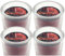 4 Stück GALA Flavour by Gala Candle Duftkerzen im Glas – Apfel-Zimt – Kerzen - Duftkerze - lange Brenndauer – Haushaltskerzen - Whiskeygläser - Advent - Weihnachten - Kerzen