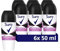 Sure Invisible Pure Anti-Perspirant Roll On for 48-hour sweat and odour protection deodorant for women that protects against white marks and yellow stains 6x 50 ml