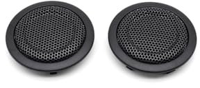 RijPex Verbesserte Auto-Hintertür-Hochtöner-Lautsprecherabdeckung, Audio-Laut-Horn-Abdeckungen, kompatibel mit BMW 1 2 3 4 Serie M3 M4 F30 F31 F34 F36 F82 F20 F21 F22 (Color : Black Tweeter 2pcs)