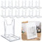 Memorywuu 12 Stück Acryl-Buchständer für Präsentationen, transparenter Buchständer, Staffelei-Ständer für Sammler, Schulanfang, Geschenk, verstellbarer Ständer für Zuhause, Büro, Album, CDs,