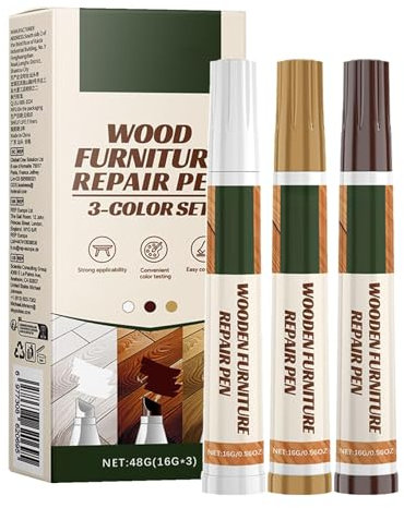 Furniture Paint Pen, Furniture Paint Marker Pen, Furniture Scratch Remover Pen 3pcs Furniture Paint Marker Paint Marker Pen Furniture Scratch Repair Kit