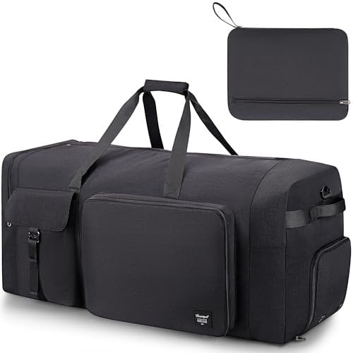 YOUNGOA Faltbare Reisetasche, 120L Große Faltbar Reise Tasche für Herren & Damen, Groß Leichte wasserdichte Sporttasche mit Schuhfach