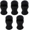 SEFIRST 5 Stücke Sturmhauben, Motorrad Gesichtshaube Skimaske Hals Gaiter für Damen und Herren, Kühlung Balaclava Elastisch UV Schutz Atmungsaktiv Maske für Radfahren Sports, Einheitsgröße (Schwarz)