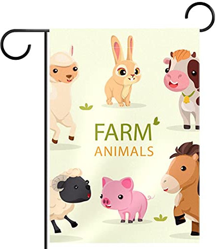 Piratenflagge Sammlung Nutztiere Garten Banner Doppelt Genäht Hanging Flag Robuste Dekoration Flagge Für Außenbereich Haus Party 30X45Cm