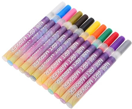 Didiseaon Rotulador De Pintura Acrílica Para Uñas Bolígrafo De Diseño Secado Rápido Herramientas Para Nail Art