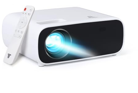 Proiettore con WiFi e Bluetooth Full HD 1080P Supporto 4K, 18000L Outdoor Camera da Letto Proiettore Film Compatibile con Android/iOS/Laptop/TV Stick/X-Box/HDMI/USB