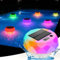 ZWOOS Lumiere Piscine avec Thermomètre, Lampe Solaire Piscine Flottante avec Télécommande, Lampe Piscine RGB, Étanches IP68, Éclairage de Piscine LED Extérieure pour Spa, Fête, Jardin, Patio