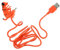 ELAYARD Portable Dog Charging Cable Für Smartphones Lustiges Und Praktisches Ladekabel Type- Für Hunde Und Tierliebhaber Leicht Verwicklungen Für Unterwegs
