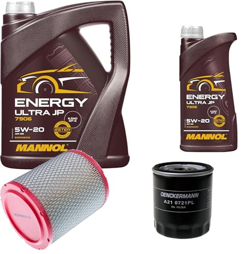 Inspektionspaket Wartungspaket Filterset mit Motoröl Energy Ultra JP 5W-20, Ölfilter, Luftfilter