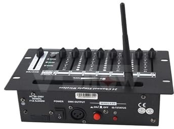 DMX-Controller, 1pc 24 Kanal Batterie Wireless Controller Dmx 512 for Bühne Dj Disco Licht Für DJs