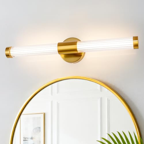 MantoLite Spiegelleuchte Bad Spiegellampe 60cm Badlampe Wand kupferfarben