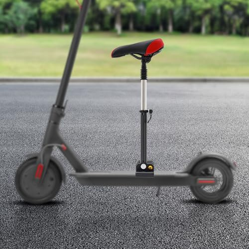 meiliwmlo Scootersitz Elektrorollersitz Fahrradsitz Rollersitz Fahrrad Sattel Tragbarer Bohrfreier Rollersitz Universeller Elektroroller Ersatzsitz HöHeneinstellbar 42-65CM Mit Schraubendreher