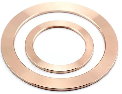 XHAJCSJWGD CF25/35/63/80/100/150 Vacuum Flat Copper Crush Washer Gasket Sealing Ring for Flange Fittings Pump(CF250 254x273.1mm,Silver-Plate)