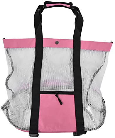 SNTSNTBOM Strandtasche für Damen und Herren, große isolierte Tragetasche mit doppelter Aufbewahrung, atmungsaktives Netzdesign für Picknick, Pool, Reisen, Transporttasche