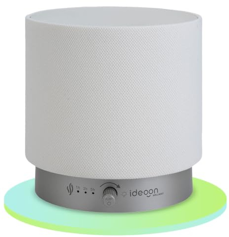 ideoon Aroma Diffuser 140ml mit LED Beleuchtung dimmbar – Elektrische Duftlampe 12W – Lufterfrischer mit Timer & 30 Min. Schlafhilfe-Modus Funktion