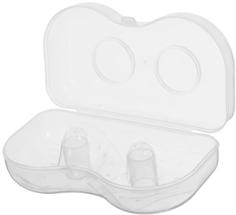 JEWEDECO Silicone Breastfeeding Nipple Shields for Breast Protection with Quick and Convenient Application Triangular Shape Nursing Breast Cover with Storage Carry Case