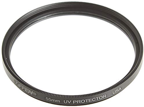 Tiffen 55UVP - Filtro de protección UV (Anillo de 55 mm), Color Negro