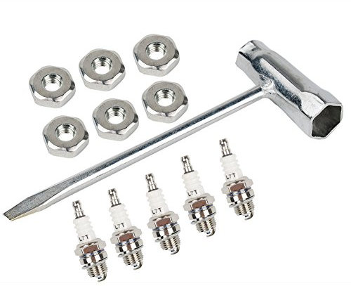 OxoxO Kombischlüssel, Zündkerzenschlüssel,13 mm x 19 mm, mit Stabmutter Zündkerze für MS170 MS250 MS260 MS290 023 025 024 026