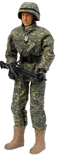 Peterkin World Peacekeeper Actionfigur und Zubehör, 30,5 cm, Luftland-Infanteristin, Maßstab 1:6, Actionfiguren und Zubehör, ab 3 Jahren, Grau