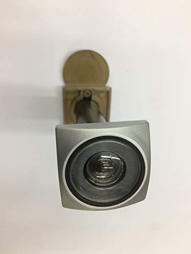 SPIONCINO QUADRO IN ABS FINITURA CROMO SATINATO,FORO MM 16, ANGOLO DI PERCEZIONE VISIVA 200° LUNGHEZZA REGOLABILE 60-110 mm GHIERA ESTERNA MM 28, TESTA INTERNA CON COPERCHIO MM 32