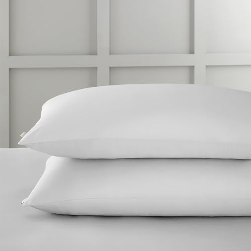 Bianca Fine Linens 400 Thread Count Cotton Sateen Oxford Pillowcase Pair Dove Grey