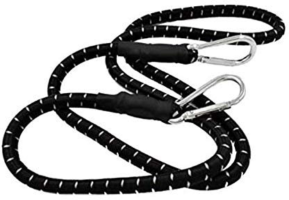 TIJAR BUNGEE CORD 60 (150cm) HEAVY DUTY BUNGEE CORD WITH CARABINER CLIPS, Extra Strong and Durable Elasticated Cord, Strap, Tie Down