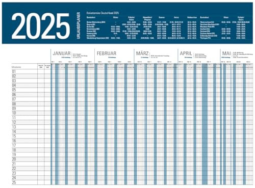 XXL Urlaubsplaner 2026 großer Personalplaner Dienstplaner Mitarbeiter Kalender