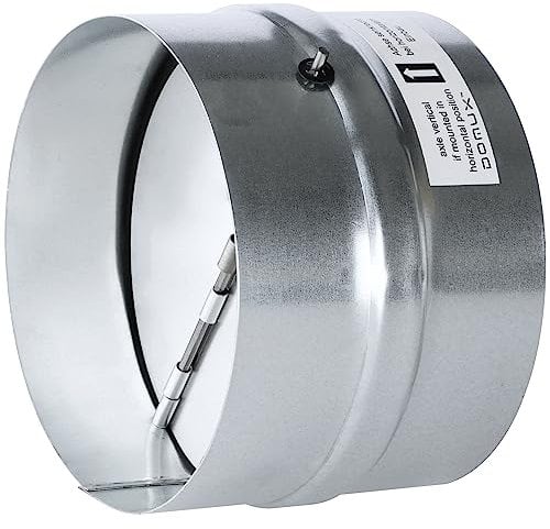 Clapet Anti Retour 150 mm - Raccord Silencieux - Automatique - Acier Galvanisé Haute Qualité - Étanchéité Optimale - Joint Caoutchouc - Parfait Hottes de Cuisine, Extracteur, Sèche-Linge et VMC- DN150