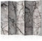 murando Raumteiler Foto Paravent Marmor 225x172 cm beidseitig auf Vlies-Leinwand Bedruckt Trennwand Spanische Wand Sichtschutz Raumtrenner Design wei§ Steinoptik Marmoroptik f-A-0720-z-c