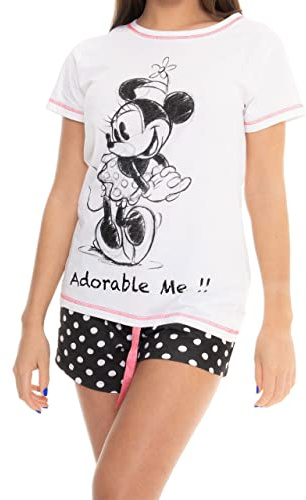 Disney Damen Schlafanzug Minnie Mouse