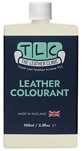 The Leather Clinic Leather Colourant | Leather Dye Repair Paint | Recolour Furniture, Sofas, Car Seats (Cream, 100ml)