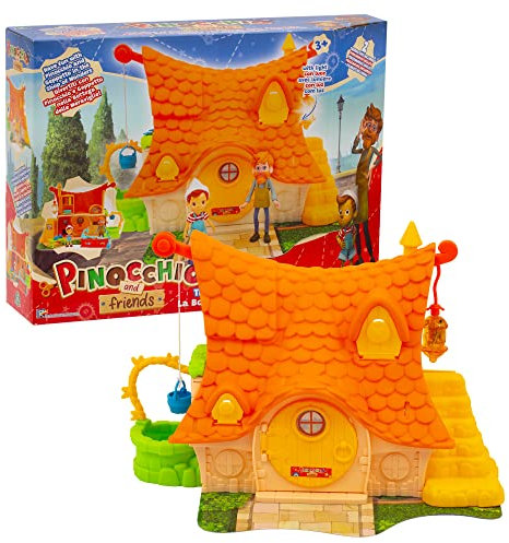 Giochi Preziosi Pinocchio - Playset Con Doppia Ambientazione La Casa E Il Negozio Di Giocattoli Di Geppetto Con 2 Personaggi Inclusi, Per Bambini A Partire Dai 3 Anni, PNH05000