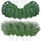 Feuilles De Jungle De Fausses Feuilles Simulation De Palmier Artificiel Feuilles De Fausses Tiges De Plante Tropicale