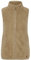OXMO OXTheri Damen Weste Fleece Outdoor Weste mit Stehkragen Eingrifftaschen Reißverschluss Regular fit, Größe:M, Farbe:Sand (171022)