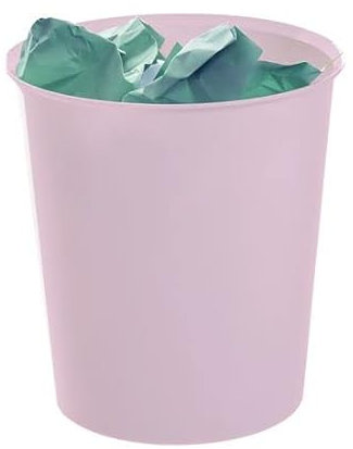 Archivo 2000 Poubelle en plastique écologique 100 % recyclé 18 litres Couleur rose pastel Marque