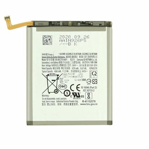 Batterie EB-BG781ABY Compatible pour Samsung Galaxy S20 FE SM-G780B SM-G781B, A52 SM-A525F