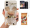 Hosiss Cartoon Case for iPhone 11 6.1'' with HD Screen Protector, Mickey Mouse with Quicksand Cell Phone Holder Strap Soft TPU Shockproof Protective for Girls Women