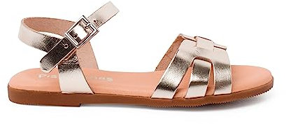 Pisamonas Sandalias Pala Romana Piel Mujer Y Niña Talla 34 Color Oro