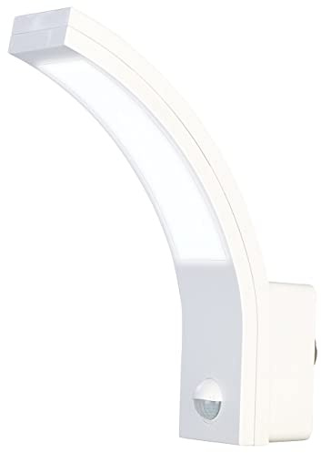 Lunartec LED Lampen aussen: LED-Außenwandleuchte mit PIR-Sensor, 1.100 lm, 15 W, IP65, weiß (Fluter mit Bewegungsmelder, Außenleuchte PIR, Infrarot)
