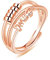 Kamise 925 Sterling Silber Angst Ringe für Damen, Offen Silber Anxiety Ring, Rose Gold Unisex Angst Spinning Ringe, Verstellbar Fidget Spinner Ring Anti Stress Ringe Stimmungsring Dekompressionsring
