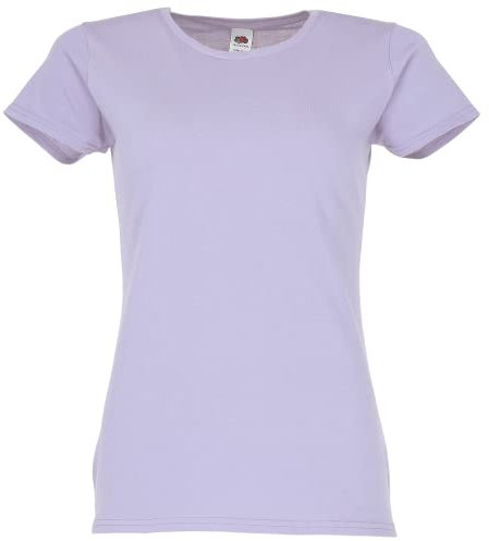 Fruit of the Loom Ladies Iconic T-Shirt Größe S - XXL, Farbe:Soft Lavender, Größe:M